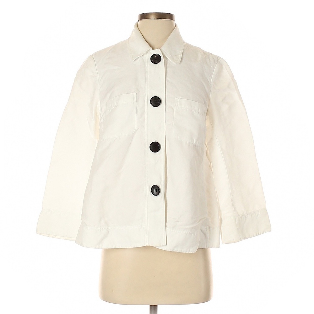Lafayette 148 New York White Oversized Jacket